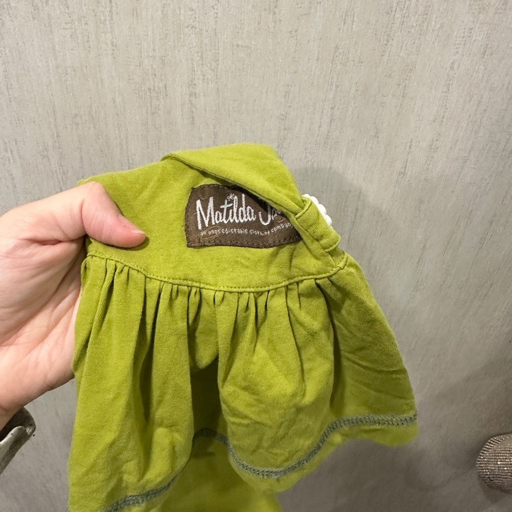 Matilda Jane Lime Green Ruffle Pants - Picture 3 of 6